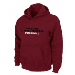 Arizona Cardinals Authentic font Pullover Hoodie Red