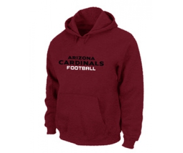 Arizona Cardinals Authentic font Pullover Hoodie Red