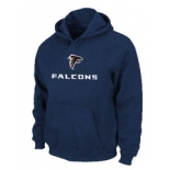 Atlanta Falcons Authentic Logo Pullover Hoodie D.Blue