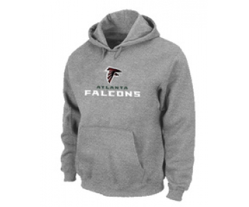 Atlanta Falcons Authentic Logo Pullover Hoodie Grey