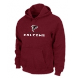 Atlanta Falcons Authentic Logo Pullover Hoodie RED