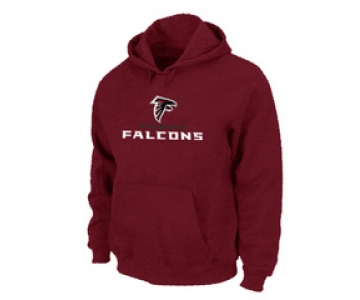 Atlanta Falcons Authentic Logo Pullover Hoodie RED