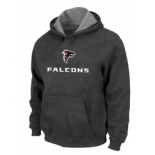 Atlanta Falcons Authentic Logo Pullover HoodieD.Grey