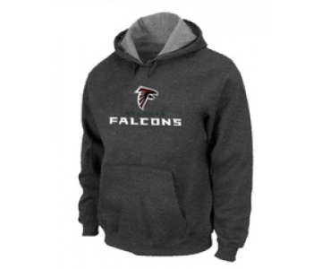 Atlanta Falcons Authentic Logo Pullover HoodieD.Grey