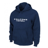 Atlanta Falcons Authentic font Pullover Hoodie D.Blue