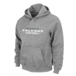 Atlanta Falcons Authentic font Pullover Hoodie Grey