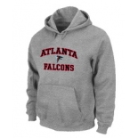 Atlanta Falcons Heart & Soul Pullover Hoodie Grey