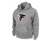 Atlanta Falcons Logo Pullover Hoodie Grey