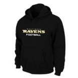 Baltimore Ravens Authentic font Pullover Hoodie Black