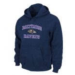 Baltimore Ravens Heart & Soul Pullover Hoodie D.Blue