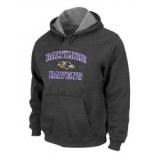 Baltimore Ravens Heart & Soul Pullover Hoodie D.Grey