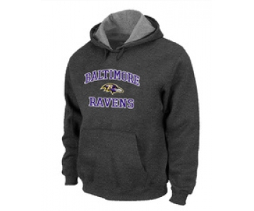 Baltimore Ravens Heart & Soul Pullover Hoodie D.Grey