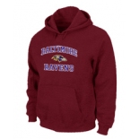 Baltimore Ravens Heart & Soul Pullover Hoodie Red