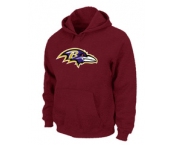 Baltimore Ravens Logo Pullover Hoodie RED