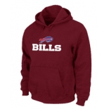 Buffalo Bills Authentic Logo Pullover Hoodie RED