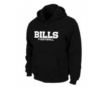 Buffalo Bills Authentic font Pullover Hoodie Black