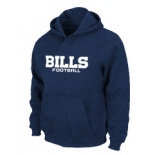 Buffalo Bills Authentic font Pullover Hoodie D.Blue