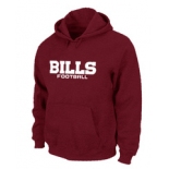 Buffalo Bills Authentic font Pullover Hoodie Red