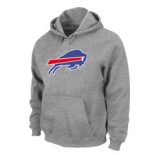 Buffalo Bills Logo Pullover Hoodie Grey