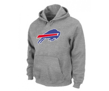 Buffalo Bills Logo Pullover Hoodie Grey