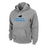 Carolina Panthers Authentic Logo Pullover Hoodie Grey