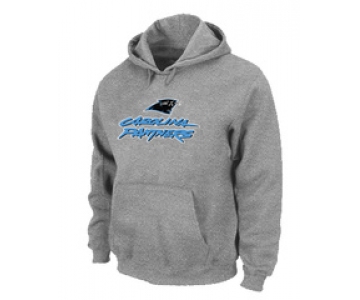 Carolina Panthers Authentic Logo Pullover Hoodie Grey