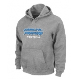 Carolina Panthers Authentic font Pullover Hoodie Grey