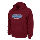 Carolina Panthers Authentic font Pullover Hoodie Red