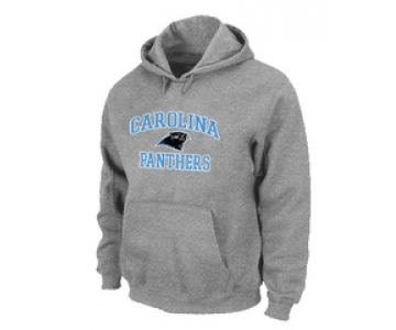 Carolina Panthers Heart & Soul Pullover Hoodie Grey