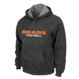 Chicago Bears Authentic font Pullover Hoodie D.Grey