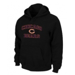 Chicago Bears Heart & Soul Pullover Hoodie Black