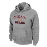 Chicago Bears Heart & Soul Pullover Hoodie Grey