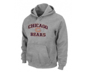 Chicago Bears Heart & Soul Pullover Hoodie Grey