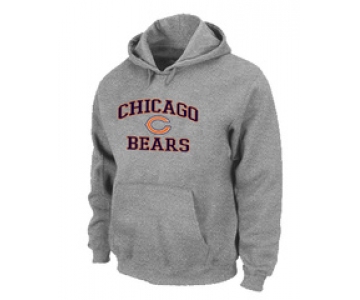 Chicago Bears Heart & Soul Pullover Hoodie Grey