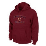 Chicago Bears Heart & Soul Pullover Hoodie Red