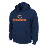 Chicago Bears Sideline Legend Authentic logo Pullover Hoodie D.Blue