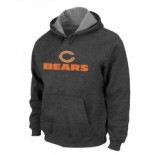 Chicago Bears Sideline Legend Authentic logo Pullover Hoodie D.Grey