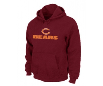 Chicago Bears Sideline Legend Authentic logo Pullover Hoodie RED