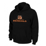 Cincinnati Bengals Authentic Logo Pullover Hoodie Black