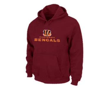 Cincinnati Bengals Authentic Logo Pullover Hoodie RED