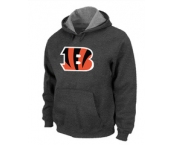 Cincinnati Bengals Logo Pullover Hoodie D.Grey