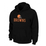 Cleveland Browns Authentic Logo Pullover Hoodie Black