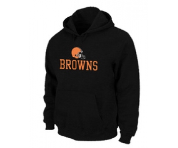 Cleveland Browns Authentic Logo Pullover Hoodie Black