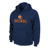 Cleveland Browns Authentic Logo Pullover Hoodie D.Blue