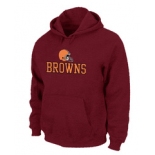 Cleveland Browns Authentic Logo Pullover Hoodie RED