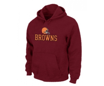 Cleveland Browns Authentic Logo Pullover Hoodie RED