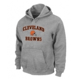 Cleveland Browns Heart & Soul Pullover Hoodie Grey