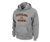 Cleveland Browns Heart & Soul Pullover Hoodie Grey