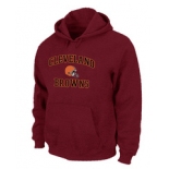 Cleveland Browns Heart & Soul Pullover Hoodie Red