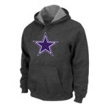 Dallas Cowboys Logo Pullover Hoodie D.Grey